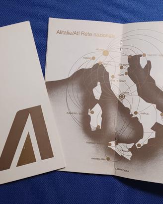 Opuscolo Alitalia 1981 con storia, flotta, rotte..