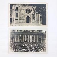 Lotto 2 foto-cartoline "Il Vittoriale e Vaticano