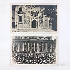 Lotto 2 foto-cartoline "Il Vittoriale e Vaticano