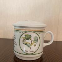 Tazza in ceramica da te/tisane con infusore