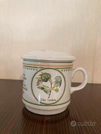 Tazza in ceramica da te/tisane con infusore