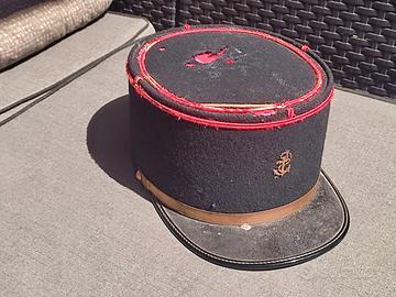 képi militare francese d'epoca Fanteria di Marina