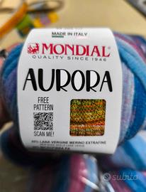 filato aurora mondial 50 grammi 120 metri