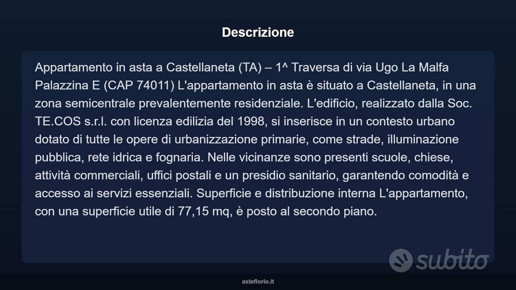 Appartamento – Castellaneta, Taranto - Vista 3