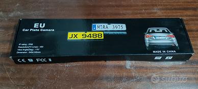 portatarga con retrocamera 