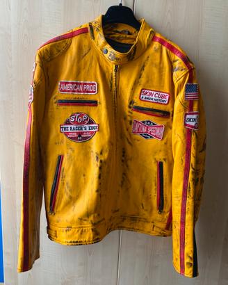 Giubbotto biker in pelle - NUOVO MADE IN ITALY