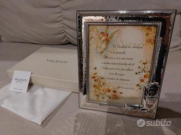 NUOVE Penna e Cornici d'argento VALENTI+scatole