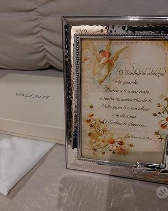 NUOVE Penna e Cornici d'argento VALENTI+scatole