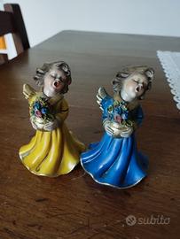 ANGELI CON SERTO DI FIORI anni 70-80
