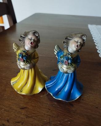 ANGELI CON SERTO DI FIORI anni 70-80
