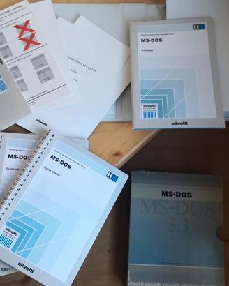 MS-DOS 3.3 originale Olivetti floppy + manuali