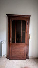 Prestigiosa porta a bussola antica in legno