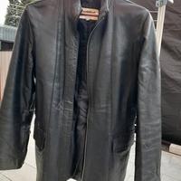 giacca da donna in pelle nera