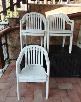 Sedie da giardino Crosfillex 100% in resina