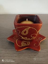 Portacandela  con piattino