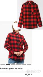 Camicia a quadri Var rosso Terranova