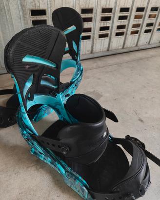 Attacco snowboard Burton Mission taglia M 