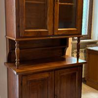 Credenza/vetrina stile classico in legno massello