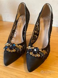 Decollete laura Biagiotti in pizzo nero