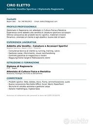 Addetto i calzature sportive 