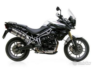 Scarico leovince triumph tiger 800 xc ie inox