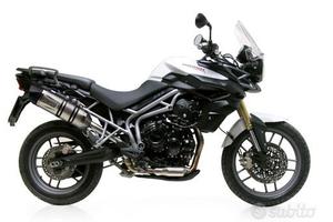 Scarico leovince triumph tiger 800 xc ie inox