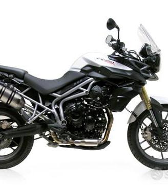 Scarico leovince triumph tiger 800 xc ie inox