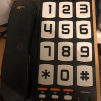 Telefono fosso nero con tasti grandi