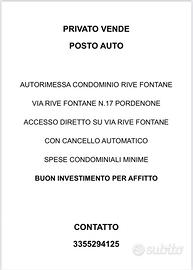 Posto auto - privato vende
