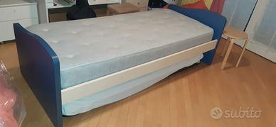 Letto singolo con secondo estraibile