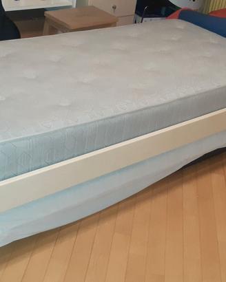 Letto singolo con secondo estraibile