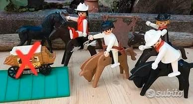 Playmobil anni '80 Cowboys e Cavalli mix western