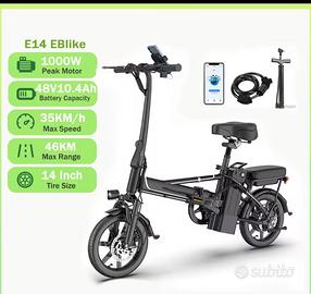 Bicicletta Elettrica Pieghevole E14 -