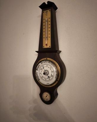 STAZIONE METEREOLOGICA VINTAGE IN LEGNO
