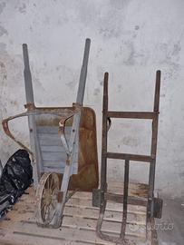 carriola e portapacchi d'epoca - x presepe vivente