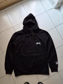 Felpa Stussy Popsicle Hoodie Nera Con Cappuccio 