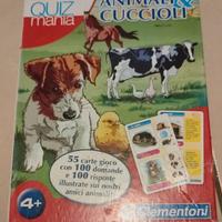 Carte gioco quiz mania animali e cuccioli