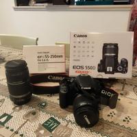 Canon EOS 550D più  teleobiettivo 