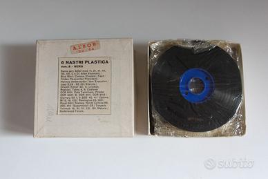 ALBOR 130-64 6 NASTRI PLASTICA mm. 8 NERO vintage