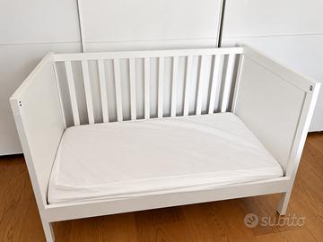 LETTINO IKEA SUNDVIK bianco 60×120 con materasso