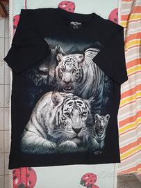 Tshirt Rock Chang tigre tg S vintage anni 90