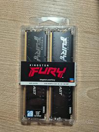 64GB RAM DDR5 (32GBx2) 6000MTs Kingston Fury NUOVE