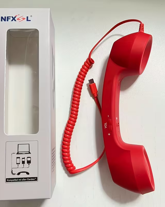 Cornetta del telefono usb C per smartphone e pc