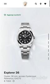 Rolex Explorer 36 mm PERMUTO