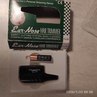 Trimmer/rifinitore peli naso e orecchie.