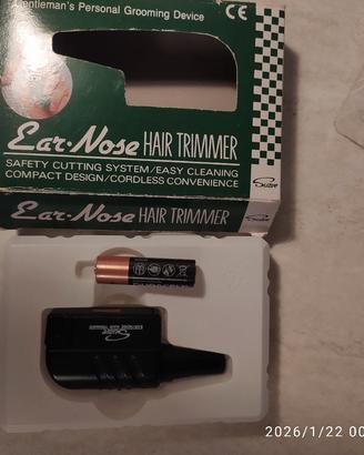 Trimmer/rifinitore peli naso e orecchie.