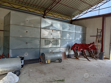 Essiccatoio con ventola e bruciatore a gasolio