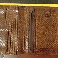 Portafoglio Vintage in Vera Pelle (serpente)