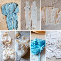 Set per neonato fatto a mano 8 pezzi