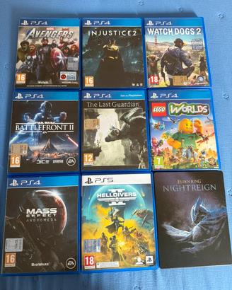 Giochi ps4 e ps5